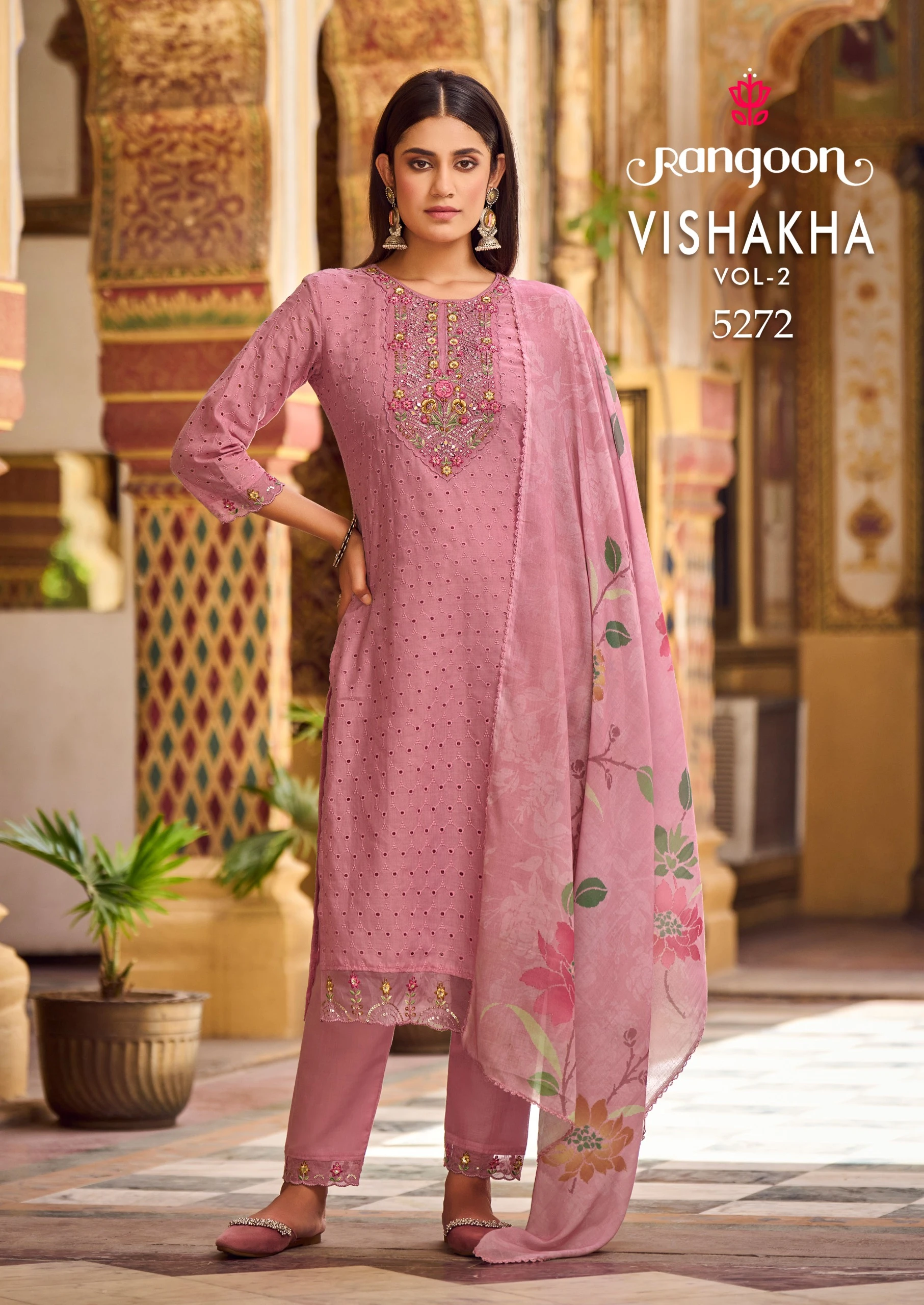 Rangoon Vishakha Vol-02 Pure Cotton Wholesale Readymade Salwar Suit Catalog — Wholesale Salwar Suits, Rangoon wholesale from Surat - Gallery Image 5